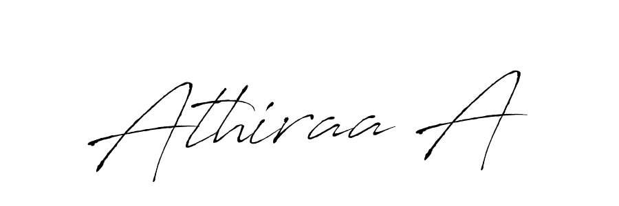 The best way (Antro_Vectra) to make a short signature is to pick only two or three words in your name. The name Athiraa A include a total of six letters. For converting this name. Athiraa A signature style 6 images and pictures png