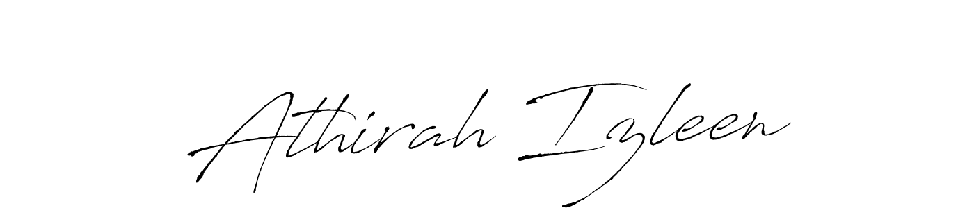 Athirah Izleen stylish signature style. Best Handwritten Sign (Antro_Vectra) for my name. Handwritten Signature Collection Ideas for my name Athirah Izleen. Athirah Izleen signature style 6 images and pictures png