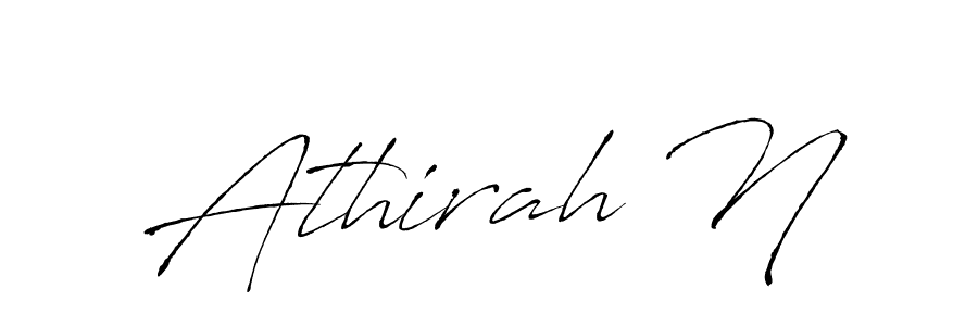 Antro_Vectra is a professional signature style that is perfect for those who want to add a touch of class to their signature. It is also a great choice for those who want to make their signature more unique. Get Athirah N name to fancy signature for free. Athirah N signature style 6 images and pictures png