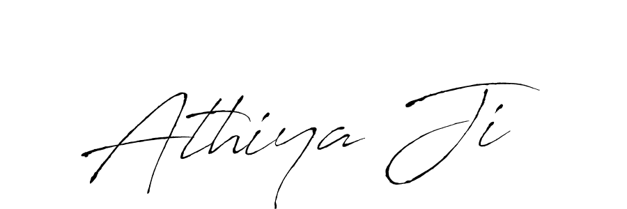 Design your own signature with our free online signature maker. With this signature software, you can create a handwritten (Antro_Vectra) signature for name Athiya Ji. Athiya Ji signature style 6 images and pictures png