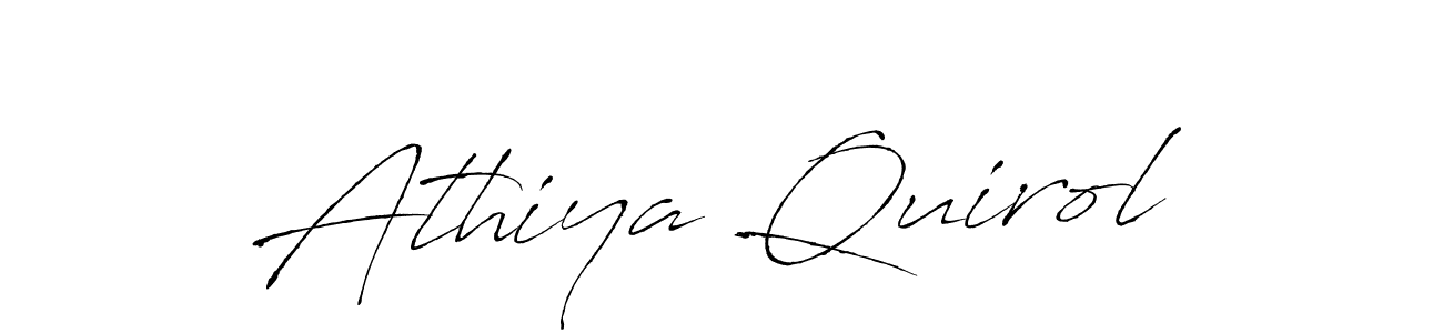 It looks lik you need a new signature style for name Athiya Quirol. Design unique handwritten (Antro_Vectra) signature with our free signature maker in just a few clicks. Athiya Quirol signature style 6 images and pictures png