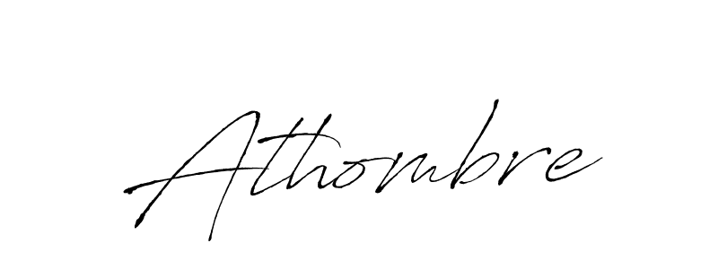 Make a beautiful signature design for name Athombre. With this signature (Antro_Vectra) style, you can create a handwritten signature for free. Athombre signature style 6 images and pictures png