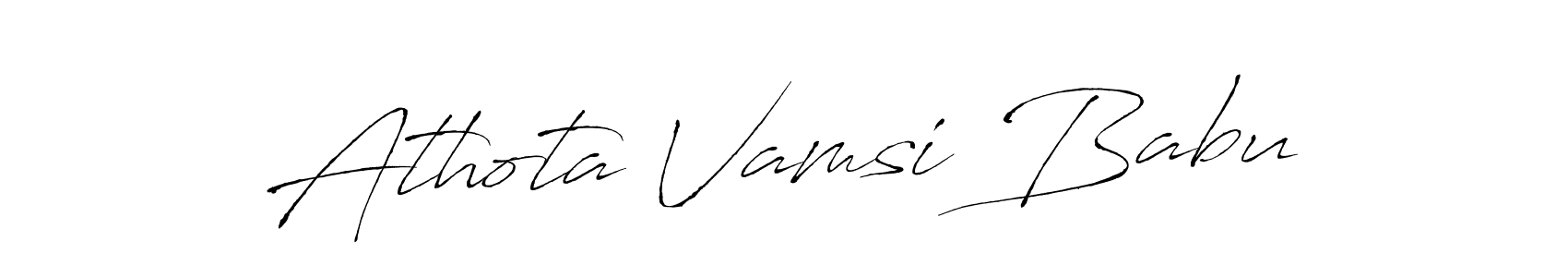 You can use this online signature creator to create a handwritten signature for the name Athota Vamsi Babu. This is the best online autograph maker. Athota Vamsi Babu signature style 6 images and pictures png