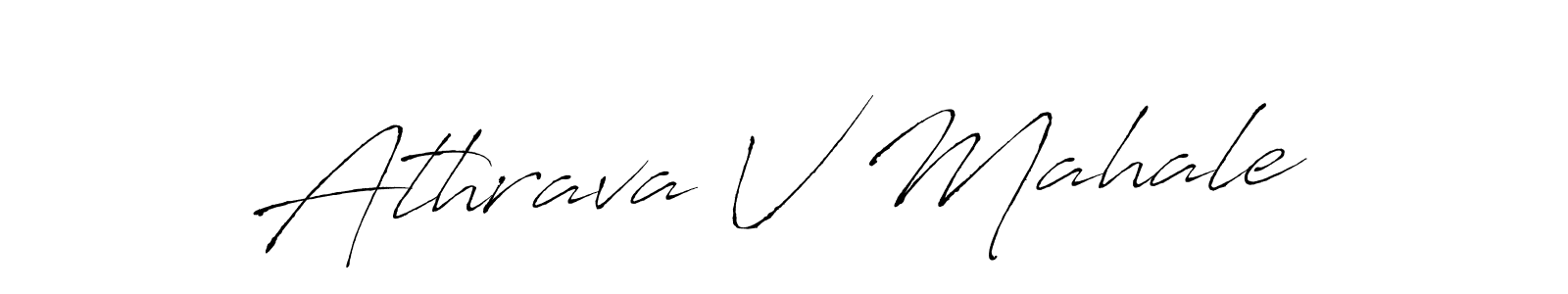 Also we have Athrava V Mahale name is the best signature style. Create professional handwritten signature collection using Antro_Vectra autograph style. Athrava V Mahale signature style 6 images and pictures png