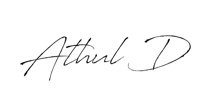 Athul D stylish signature style. Best Handwritten Sign (Antro_Vectra) for my name. Handwritten Signature Collection Ideas for my name Athul D. Athul D signature style 6 images and pictures png