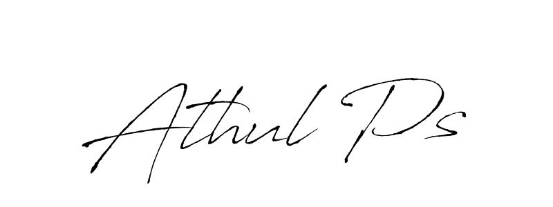 Make a beautiful signature design for name Athul Ps. With this signature (Antro_Vectra) style, you can create a handwritten signature for free. Athul Ps signature style 6 images and pictures png