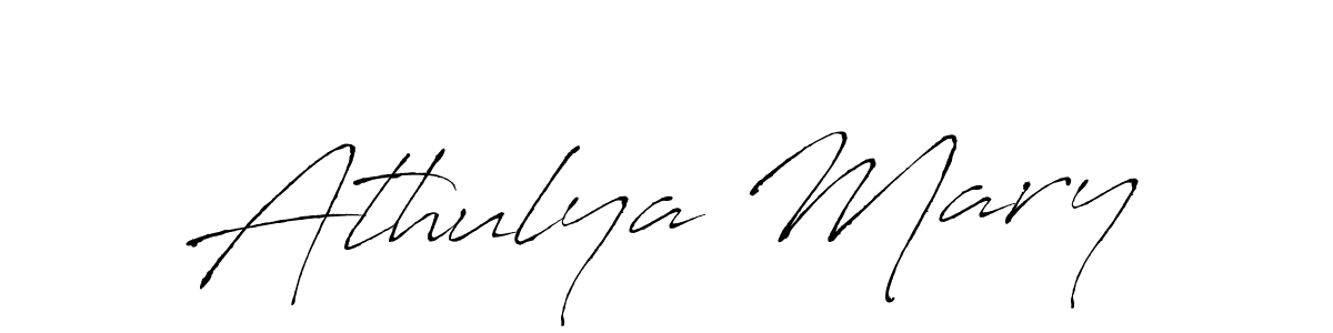 Design your own signature with our free online signature maker. With this signature software, you can create a handwritten (Antro_Vectra) signature for name Athulya Mary. Athulya Mary signature style 6 images and pictures png