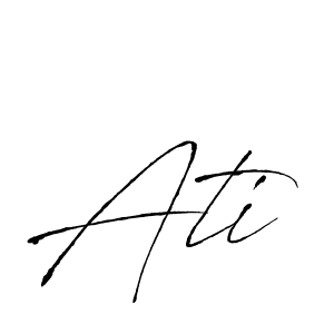 Create a beautiful signature design for name Ati. With this signature (Antro_Vectra) fonts, you can make a handwritten signature for free. Ati signature style 6 images and pictures png