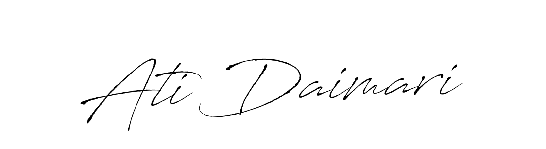 Create a beautiful signature design for name Ati Daimari. With this signature (Antro_Vectra) fonts, you can make a handwritten signature for free. Ati Daimari signature style 6 images and pictures png