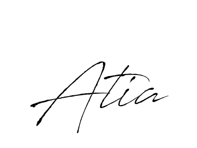 Make a beautiful signature design for name Atia. With this signature (Antro_Vectra) style, you can create a handwritten signature for free. Atia signature style 6 images and pictures png