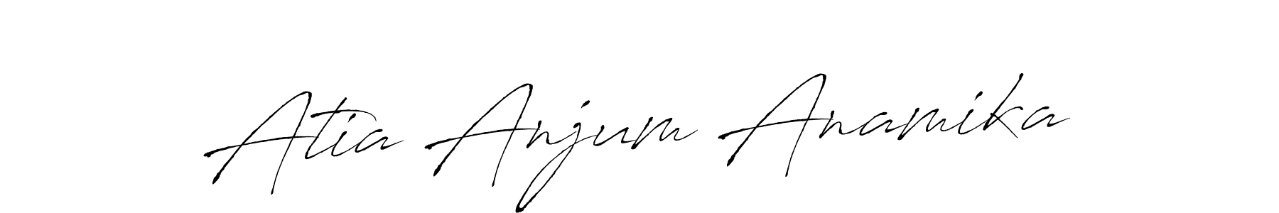 Use a signature maker to create a handwritten signature online. With this signature software, you can design (Antro_Vectra) your own signature for name Atia Anjum Anamika. Atia Anjum Anamika signature style 6 images and pictures png