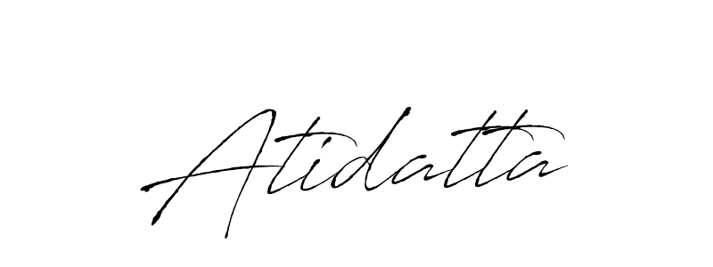 Design your own signature with our free online signature maker. With this signature software, you can create a handwritten (Antro_Vectra) signature for name Atidatta. Atidatta signature style 6 images and pictures png