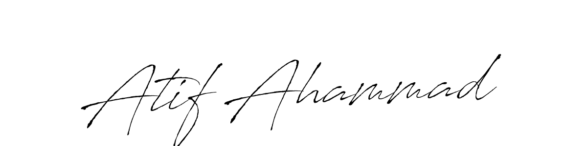 Make a beautiful signature design for name Atif Ahammad. With this signature (Antro_Vectra) style, you can create a handwritten signature for free. Atif Ahammad signature style 6 images and pictures png