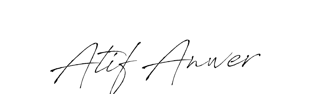 Create a beautiful signature design for name Atif Anwer. With this signature (Antro_Vectra) fonts, you can make a handwritten signature for free. Atif Anwer signature style 6 images and pictures png