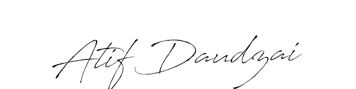 Create a beautiful signature design for name Atif Daudzai. With this signature (Antro_Vectra) fonts, you can make a handwritten signature for free. Atif Daudzai signature style 6 images and pictures png