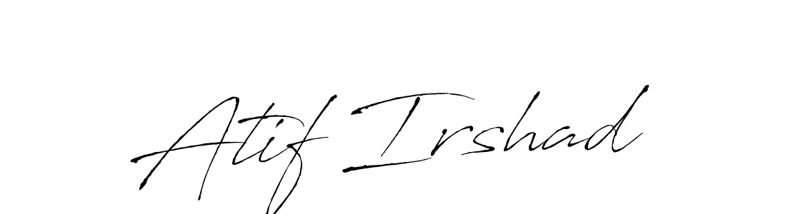 Make a beautiful signature design for name Atif Irshad. With this signature (Antro_Vectra) style, you can create a handwritten signature for free. Atif Irshad signature style 6 images and pictures png
