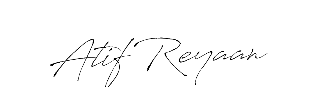 Make a beautiful signature design for name Atif Reyaan. With this signature (Antro_Vectra) style, you can create a handwritten signature for free. Atif Reyaan signature style 6 images and pictures png