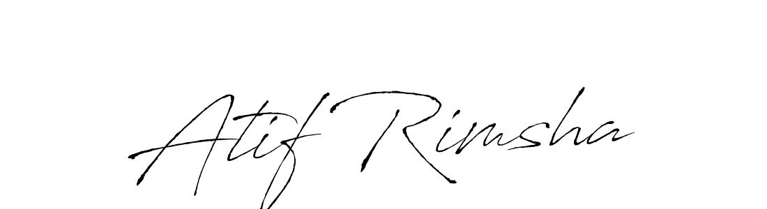 Also You can easily find your signature by using the search form. We will create Atif Rimsha name handwritten signature images for you free of cost using Antro_Vectra sign style. Atif Rimsha signature style 6 images and pictures png