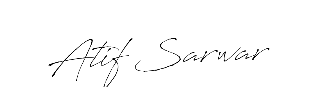 Make a beautiful signature design for name Atif Sarwar. With this signature (Antro_Vectra) style, you can create a handwritten signature for free. Atif Sarwar signature style 6 images and pictures png