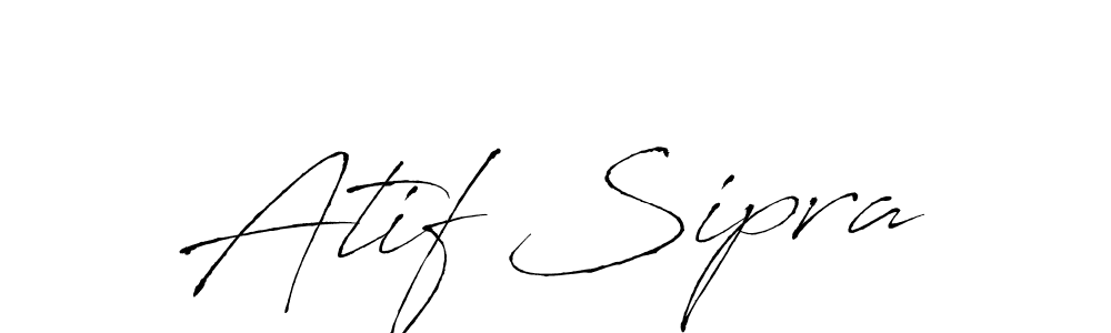 Design your own signature with our free online signature maker. With this signature software, you can create a handwritten (Antro_Vectra) signature for name Atif Sipra. Atif Sipra signature style 6 images and pictures png