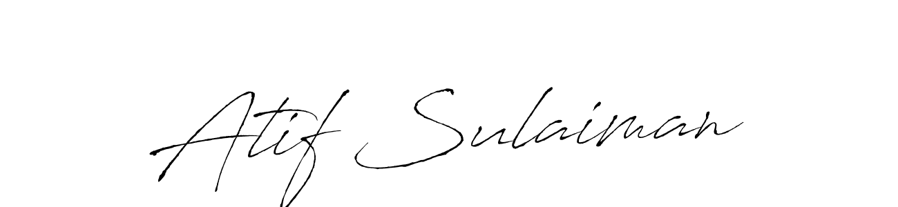 How to make Atif Sulaiman signature? Antro_Vectra is a professional autograph style. Create handwritten signature for Atif Sulaiman name. Atif Sulaiman signature style 6 images and pictures png