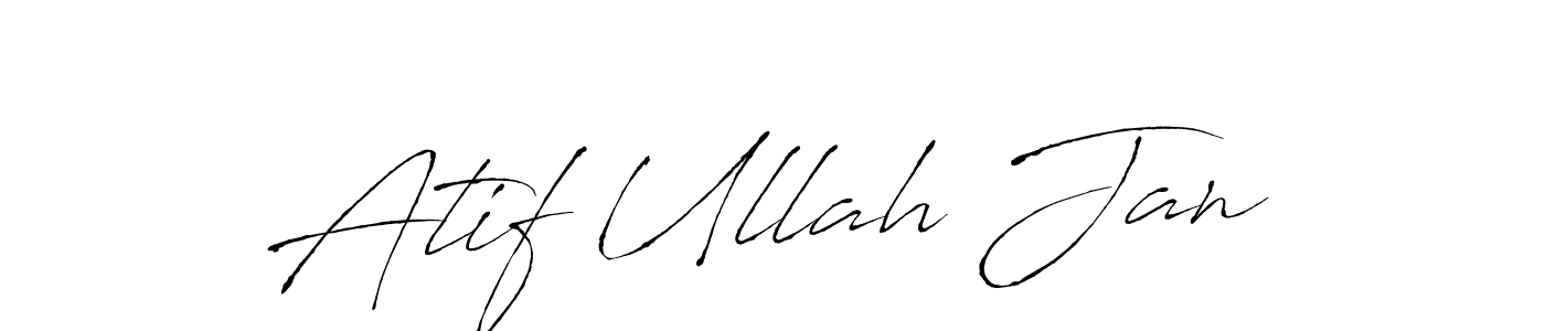 Also we have Atif Ullah Jan name is the best signature style. Create professional handwritten signature collection using Antro_Vectra autograph style. Atif Ullah Jan signature style 6 images and pictures png