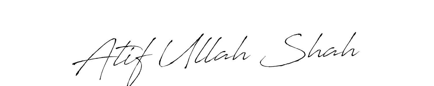 Create a beautiful signature design for name Atif Ullah Shah. With this signature (Antro_Vectra) fonts, you can make a handwritten signature for free. Atif Ullah Shah signature style 6 images and pictures png