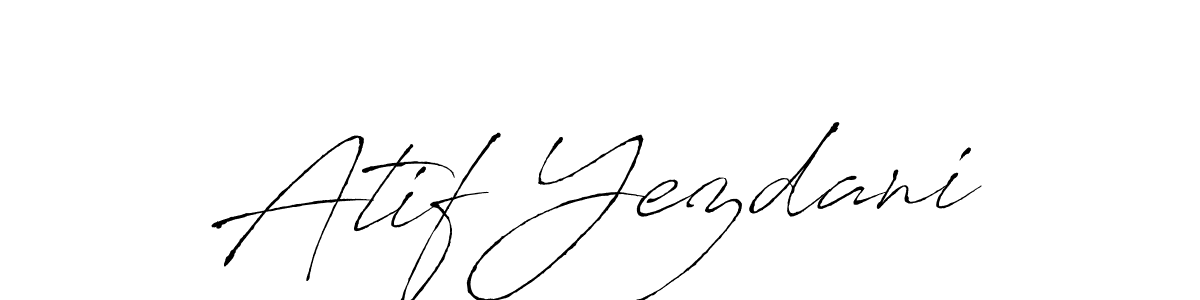 How to Draw Atif Yezdani signature style? Antro_Vectra is a latest design signature styles for name Atif Yezdani. Atif Yezdani signature style 6 images and pictures png