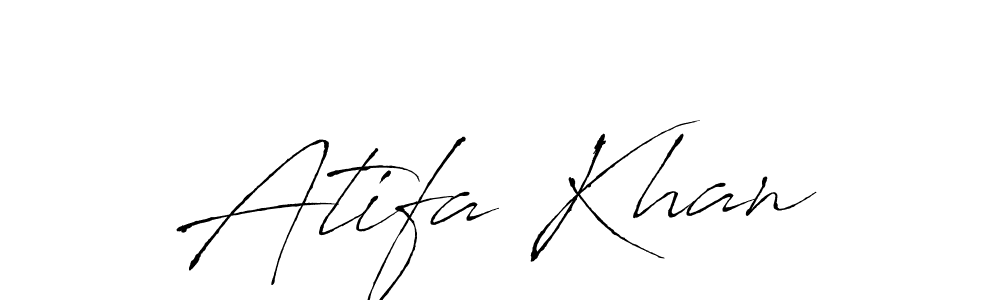 Make a beautiful signature design for name Atifa Khan. Use this online signature maker to create a handwritten signature for free. Atifa Khan signature style 6 images and pictures png
