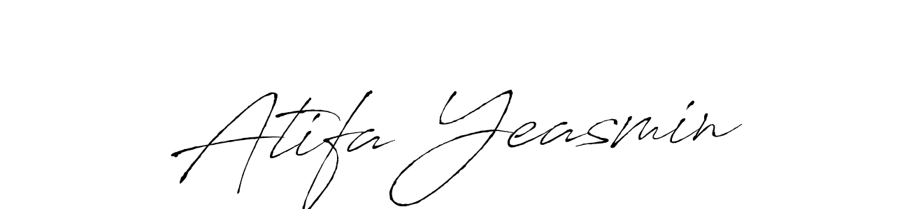 Atifa Yeasmin stylish signature style. Best Handwritten Sign (Antro_Vectra) for my name. Handwritten Signature Collection Ideas for my name Atifa Yeasmin. Atifa Yeasmin signature style 6 images and pictures png