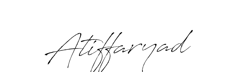 How to make Atiffaryad name signature. Use Antro_Vectra style for creating short signs online. This is the latest handwritten sign. Atiffaryad signature style 6 images and pictures png