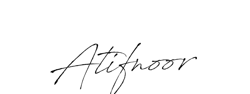 Make a beautiful signature design for name Atifnoor. With this signature (Antro_Vectra) style, you can create a handwritten signature for free. Atifnoor signature style 6 images and pictures png