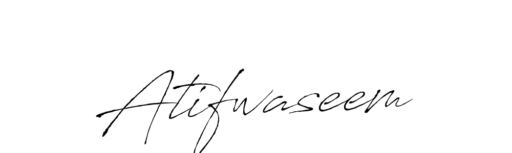 Create a beautiful signature design for name Atifwaseem. With this signature (Antro_Vectra) fonts, you can make a handwritten signature for free. Atifwaseem signature style 6 images and pictures png