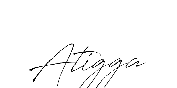 How to make Atigga signature? Antro_Vectra is a professional autograph style. Create handwritten signature for Atigga name. Atigga signature style 6 images and pictures png