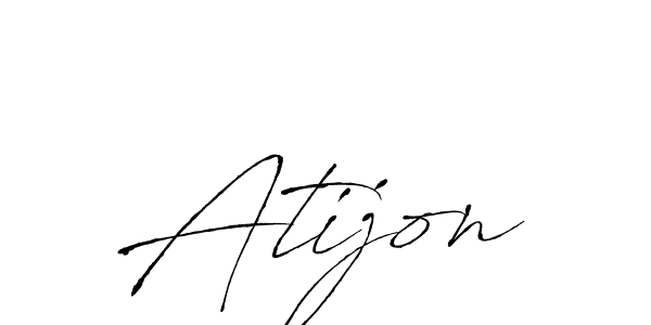 if you are searching for the best signature style for your name Atijon. so please give up your signature search. here we have designed multiple signature styles  using Antro_Vectra. Atijon signature style 6 images and pictures png