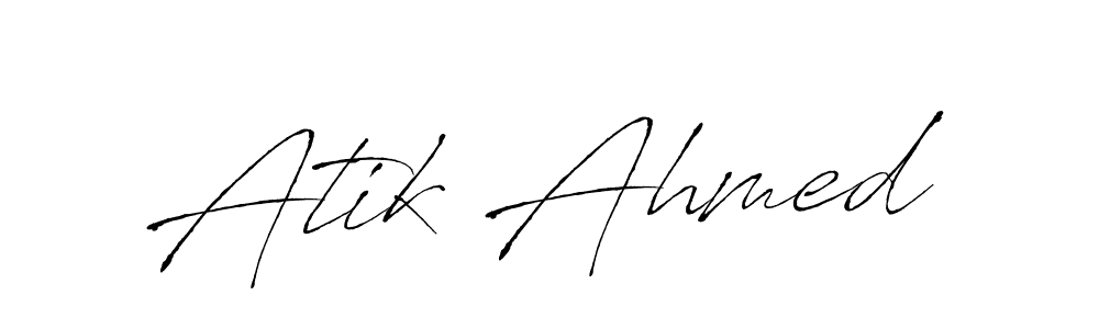 The best way (Antro_Vectra) to make a short signature is to pick only two or three words in your name. The name Atik Ahmed include a total of six letters. For converting this name. Atik Ahmed signature style 6 images and pictures png