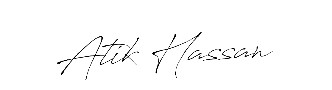 Similarly Antro_Vectra is the best handwritten signature design. Signature creator online .You can use it as an online autograph creator for name Atik Hassan. Atik Hassan signature style 6 images and pictures png