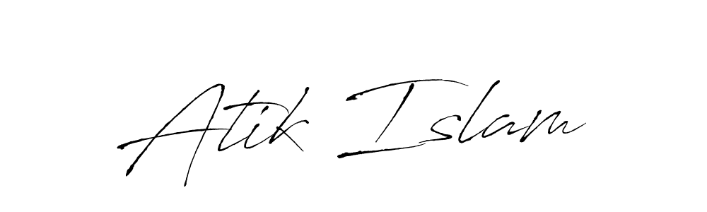 You should practise on your own different ways (Antro_Vectra) to write your name (Atik Islam) in signature. don't let someone else do it for you. Atik Islam signature style 6 images and pictures png