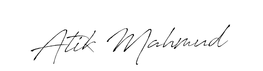 Make a beautiful signature design for name Atik Mahmud. With this signature (Antro_Vectra) style, you can create a handwritten signature for free. Atik Mahmud signature style 6 images and pictures png