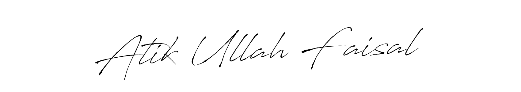 Use a signature maker to create a handwritten signature online. With this signature software, you can design (Antro_Vectra) your own signature for name Atik Ullah Faisal. Atik Ullah Faisal signature style 6 images and pictures png