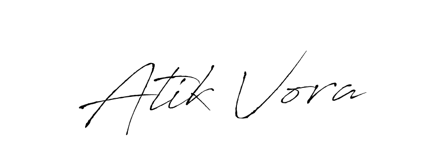 The best way (Antro_Vectra) to make a short signature is to pick only two or three words in your name. The name Atik Vora include a total of six letters. For converting this name. Atik Vora signature style 6 images and pictures png