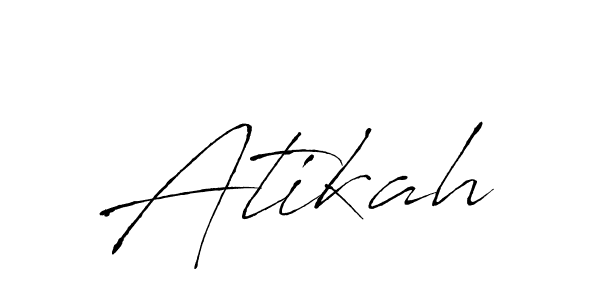 if you are searching for the best signature style for your name Atikah. so please give up your signature search. here we have designed multiple signature styles  using Antro_Vectra. Atikah signature style 6 images and pictures png