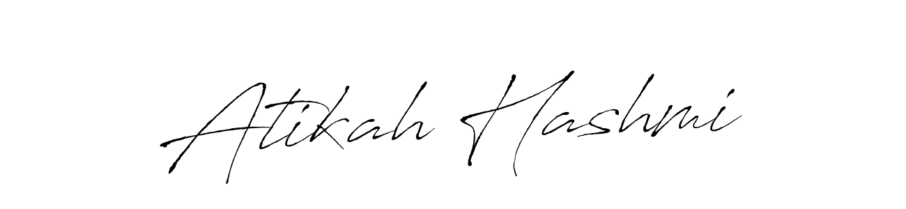 How to make Atikah Hashmi name signature. Use Antro_Vectra style for creating short signs online. This is the latest handwritten sign. Atikah Hashmi signature style 6 images and pictures png