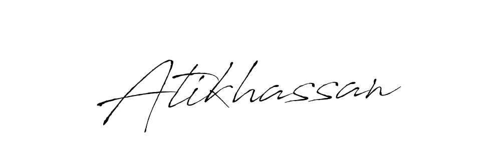 Create a beautiful signature design for name Atikhassan. With this signature (Antro_Vectra) fonts, you can make a handwritten signature for free. Atikhassan signature style 6 images and pictures png