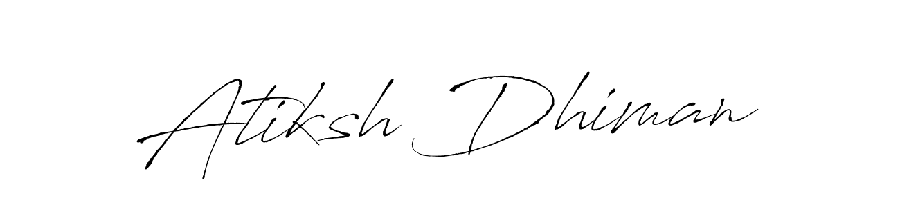 Make a short Atiksh Dhiman signature style. Manage your documents anywhere anytime using Antro_Vectra. Create and add eSignatures, submit forms, share and send files easily. Atiksh Dhiman signature style 6 images and pictures png