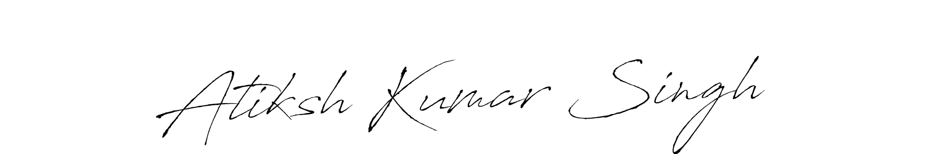 Make a beautiful signature design for name Atiksh Kumar Singh. With this signature (Antro_Vectra) style, you can create a handwritten signature for free. Atiksh Kumar Singh signature style 6 images and pictures png