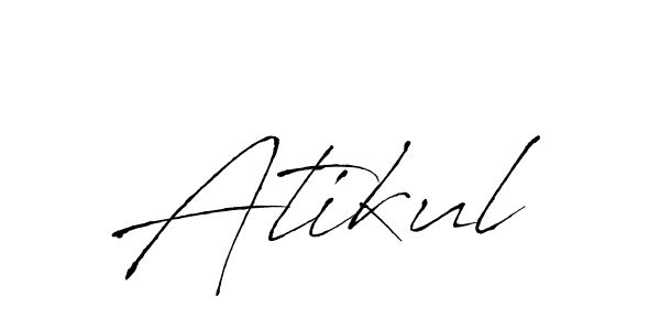 Make a beautiful signature design for name Atikul. With this signature (Antro_Vectra) style, you can create a handwritten signature for free. Atikul signature style 6 images and pictures png