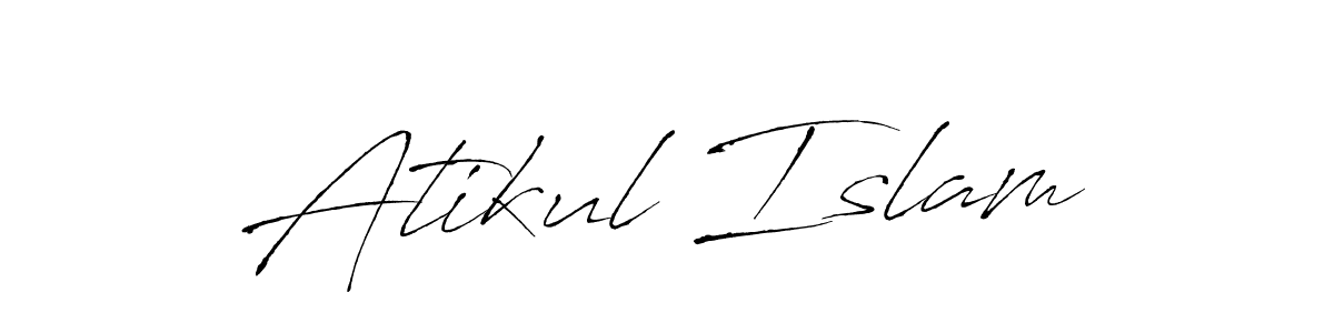 Create a beautiful signature design for name Atikul Islam. With this signature (Antro_Vectra) fonts, you can make a handwritten signature for free. Atikul Islam signature style 6 images and pictures png