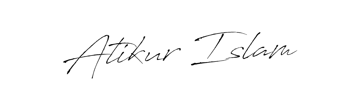 Create a beautiful signature design for name Atikur Islam. With this signature (Antro_Vectra) fonts, you can make a handwritten signature for free. Atikur Islam signature style 6 images and pictures png