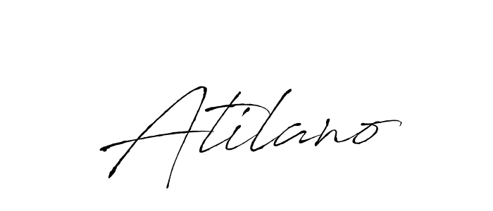 Design your own signature with our free online signature maker. With this signature software, you can create a handwritten (Antro_Vectra) signature for name Atilano. Atilano signature style 6 images and pictures png